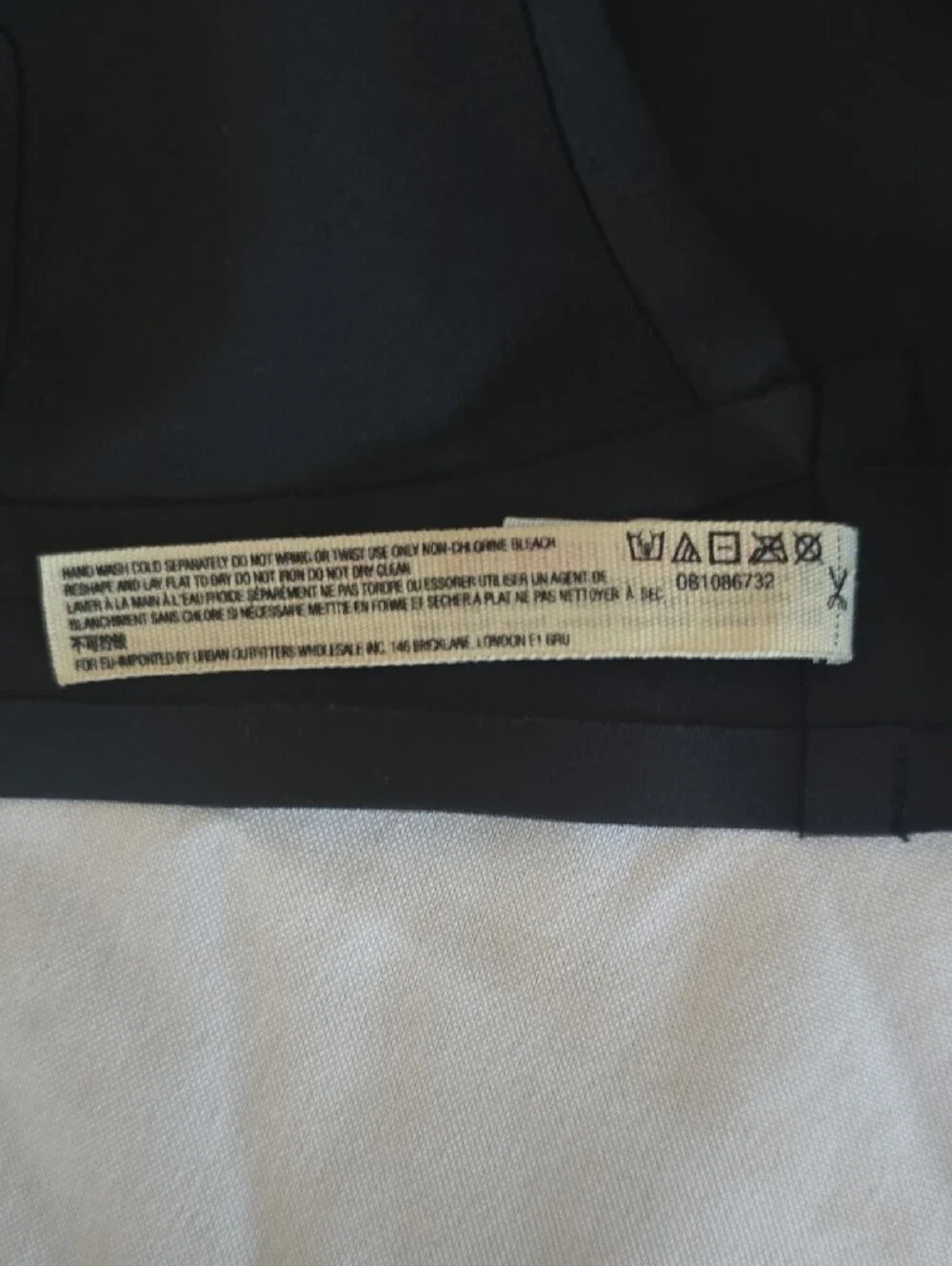 Free People Black V-Neck Wireless Bralette